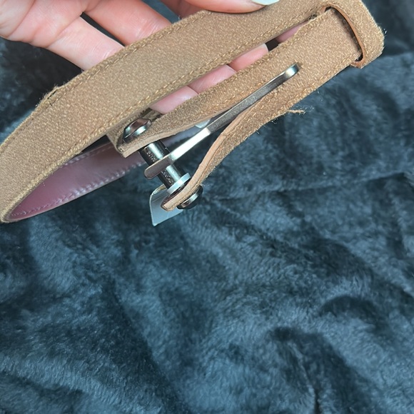 Emporio Armani NWT Light brown soft skinny belt size 42 - Picture 7 of 8